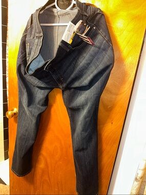 Riders by Lee Women's Straight Leg Jeans in Dark Blue Denim